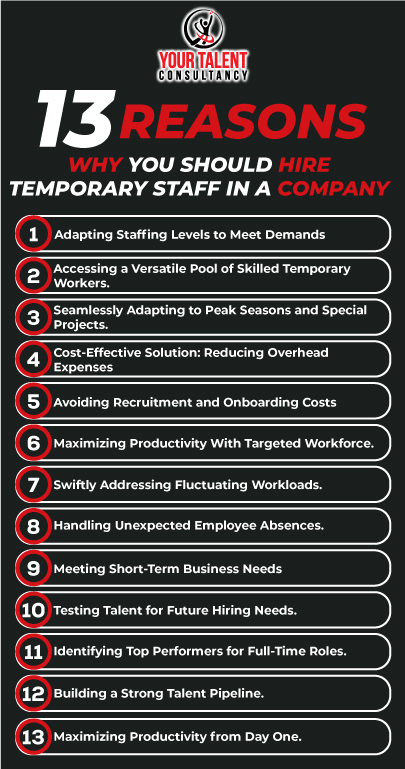 13 reasons to hire temporary staff in company